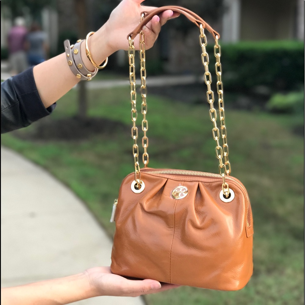 Tory Birch TB leather chain Crossbody bag - Picture 1 of 7